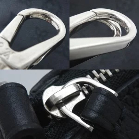 LOUIS VUITTON Babylon Chain Bag Mahina Noir Black